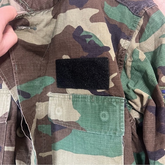 Vintage US Air Force Woodland Camo Jacket Military NATO Combat Size Small Short - Picture 4 of 7